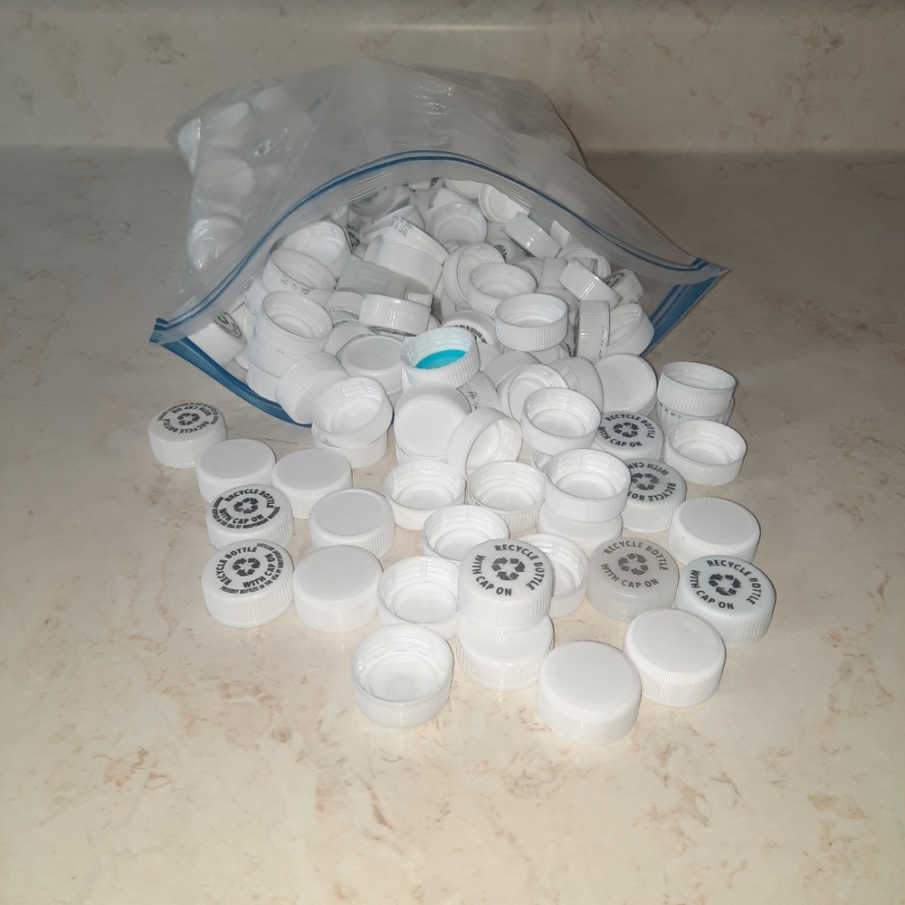 Soda Pop Bottle Caps Lids Plastic Gallon Size Bag